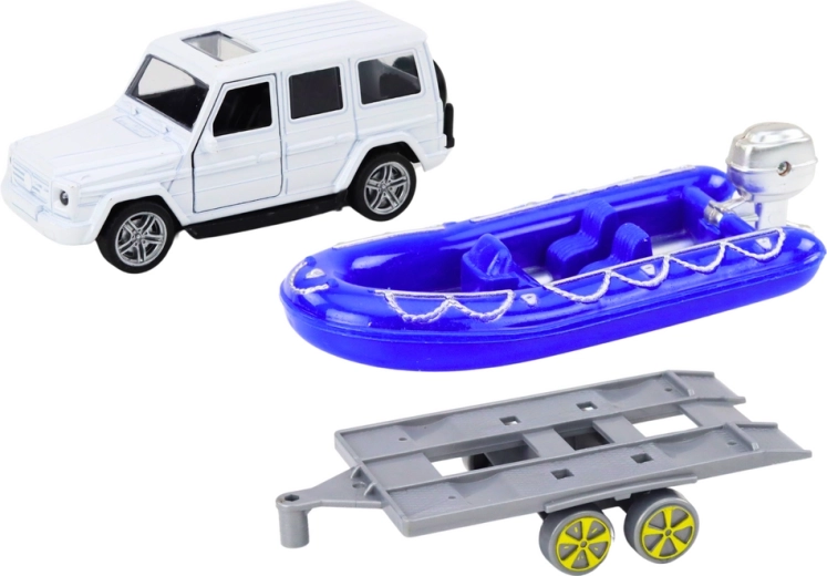 Funkcinė priekaba ir valtis