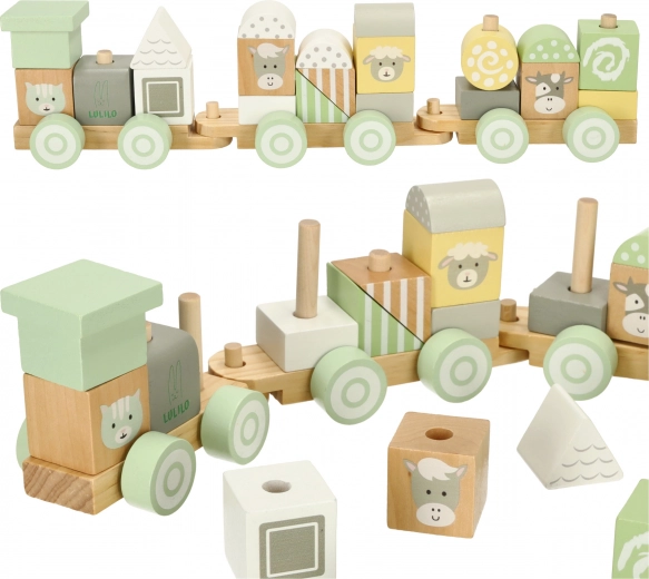 Saugaus ir patvaraus medžio žaislas