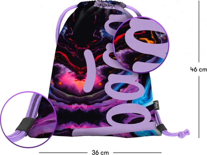 Praktiški išmatavimai 36 × 46 cm