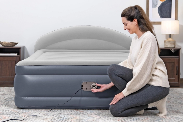 Integruotas elektrinis siurblys žaibiškam pripūtimui