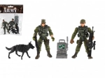 Set of Military Figures with Dog and Accessories