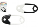 Black-and-White Safety Pin Rattle 12 cm
