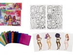 Creative Fashion Designer Set with Foil Pictures