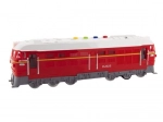 Plastic battery-powered locomotive with sound and light, 35 cm