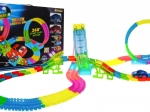 Glowing Race Track + 2 LED Cars - 166 Pieces