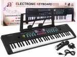 Children's Keyboard Instrument with Microphone and Music Stand
