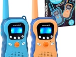 Vaikiški racijai walkie talkie su iki 3 km nuotoliu ir balso keitikliu