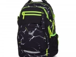 School Backpack Oxy Ombre Electric, black–green