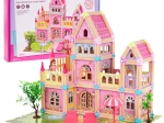 Wooden Princess House with Blocks and Accessories
