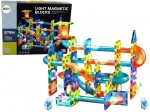 Šviečiantis magnetinis rutuliukų takelis – 110 dalių