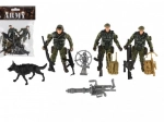 Set of Military Action Figures with Dog