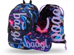 Baagl school set Core Marble – backpack, pencil case and drawstring bag
