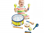 Plejo vaikų muzikos instrumentų rinkinys su būgneliu