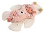 Llorens New Born realistic doll with sounds, soft body 36 cm