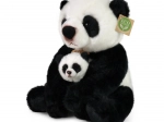 Plush panda with cub 27 cm eco-friendly
