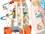Large Wooden Multifunctional Educational Toy Rocket by Tooky Toy