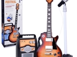 Electric Guitar with Microphone and Amplifier for Kids Karaoke