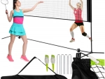 Nešiojamas tinklas tinkliniui, badmintonui ir tenisui TRIZAND 3-in-1, reguliuojamo aukščio