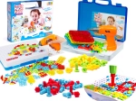 Children's Construction Set with Drill and Screws - 151 Pieces