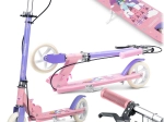 Vaikiškas sulankstomas paspirtukas RICOKIDS Kodi Princesės su rankiniu ir kojiniu stabdžiais