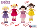 Skudurinė lėlė Anička 32 cm, kalbanti ir dainuojanti slovakiškai