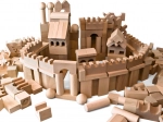 EkoToys natural wooden building blocks 220 pcs XL