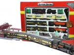 FENFA gigantic train set with light, locomotive + 6 carriages, 10 m of tracks