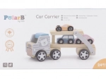 VIGA PolarB wooden tow truck with cars Montessori