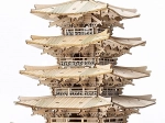 3D Wooden Puzzle Five-Story Pagoda