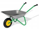 Rolly Toys Metal Wheelbarrow for Kids, Grey
