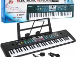 61 klavišų klavišiniai su USB ir Bluetooth pradedantiesiems MQ-605UFB