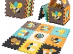 Foam educational puzzle mat animals 85 × 85 cm, 9 pieces
