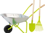 Children's Gardening Set with Wheelbarrow, Shovel, Rake and Gloves SMALL FOOT