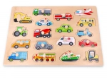 Large wooden vehicle shape sorter