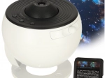 USB LED star and planet projector with 12 discs, 360° and timer