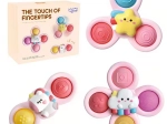 WOOPIE kids cosmic spinner pop-it sensory toy pink, set of 3 pcs