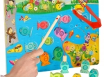 Wooden magnetic game fish and bees Montessori 3-in-1