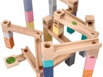 Wooden Pastel Marble Run, 53 pieces + 6 glass marbles
