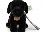 Plush black Labrador 25 cm eco-friendly