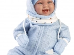 Realistic baby doll with soft fabric body, 44 cm