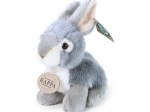 Plush gray sitting rabbit 16 cm eco-friendly RAPPA