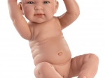 Llorens New Born mergaitė – realistiška kūdikio lėlė, visiškai vinilinė 40 cm