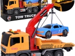 Žaidimų rinkinys: vilkikas su automobiliu ir garso bei šviesos efektais