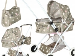 Doll Stroller with Bag and Stars