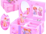 Pink jewelry box with music box for little girls