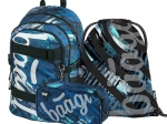 School Set BAAGL Skate Structures – backpack, pencil case and gym sack