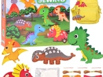 Veltinio kūrybinis siuvimo rinkinys dinozaurai – DIY dinozaurų pasaulis
