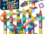 Woopie magnetinis 3D konstruktorius – edukacinė rutuliukų trasa, 105 dalių