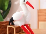 Pliušinis gandras – minkštas ir jaukus žaislas, 37 cm