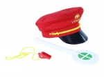 Dispatcher set with whistle and dispatch paddle